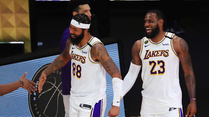 Markieff Morris y LeBron James estuvieron en el roster de Lakers que ganó el anillo de campeón en 2020