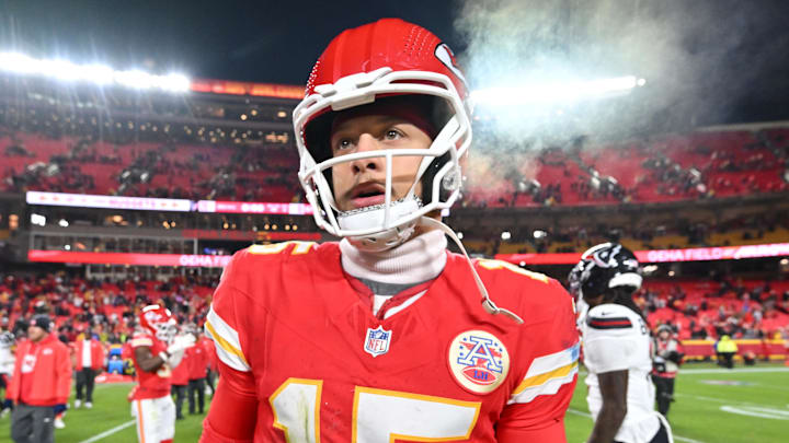 Patrick Mahomes threw three interceptions against the Texans on Sunday. Patrick Mahomes threw three interceptions against the Texans on Sunday.
