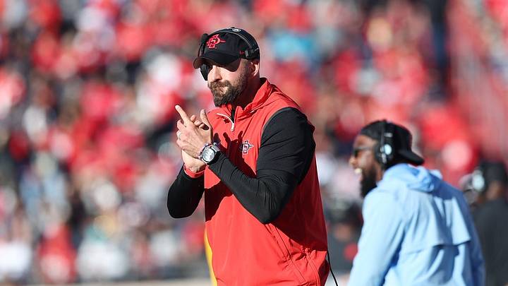 San Diego State Aztecs head coach Sean Lewis. San Diego State Aztecs head coach Sean Lewis.