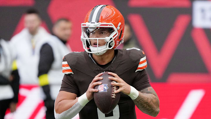 Cleveland Browns quarterback Dillon Gabriel 