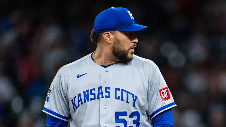 Kansas City Royals pitcher Carlos Estevez Kansas City Royals pitcher Carlos Estevez