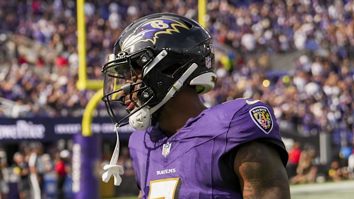 Baltimore Ravens wide receiver Rashod Bateman Baltimore Ravens wide receiver Rashod Bateman