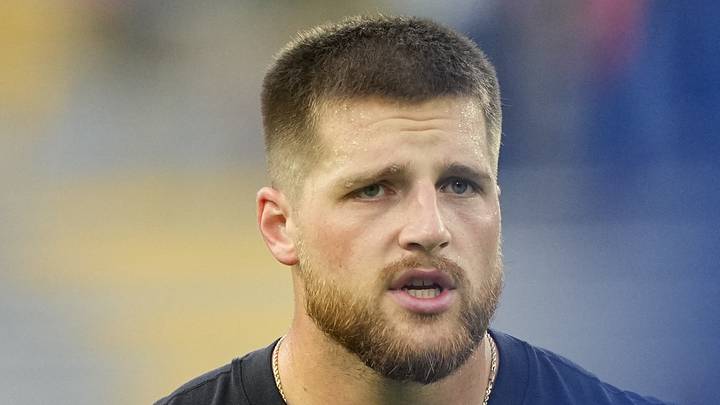 Sep 24, 2026; Green Bay, Wisconsin, USA;  Green Bay Packers tight end Tucker Kraft (85) looks on during warm up prior to the game against the Atlanta Falcons at Lambeau Field.  Mandatory Credit: Jeff Hanisch-Imagn Images
