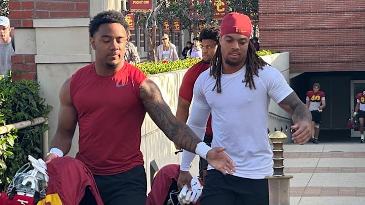 USC Trojans freshman running backs Shahn Alston and Deshonne Redeaux USC Trojans freshman running backs Shahn Alston and Deshonne Redeaux