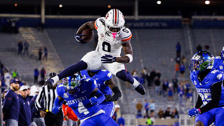 The ground game took over in Auburn's win over Kentucky, but running back Damari Alston still took to the air. The ground game took over in Auburn's win over Kentucky, but running back Damari Alston still took to the air.