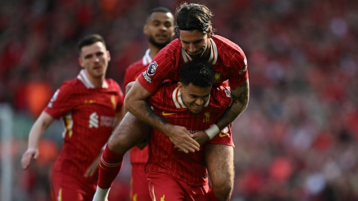 Luis Diaz (bottom) kickstarted Liverpool's comeback