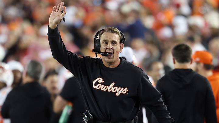 Oklahoma State Cowboys head coach Eric Morris. Credit: Troy Taormina-Imagn Images Oklahoma State Cowboys head coach Eric Morris. Credit: Troy Taormina-Imagn Images