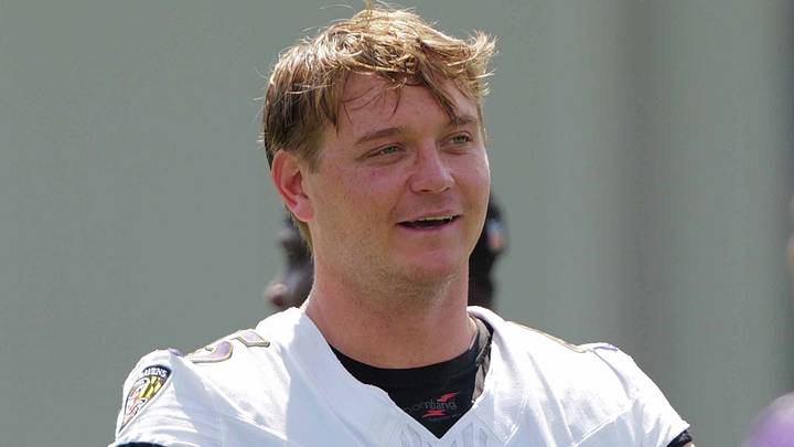 Baltimore Ravens linebacker Ethan Burke