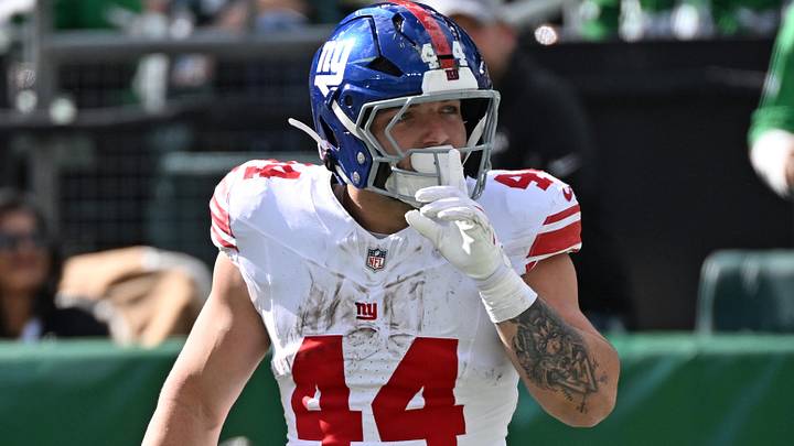 New York Giants running back Cam Skattebo New York Giants running back Cam Skattebo
