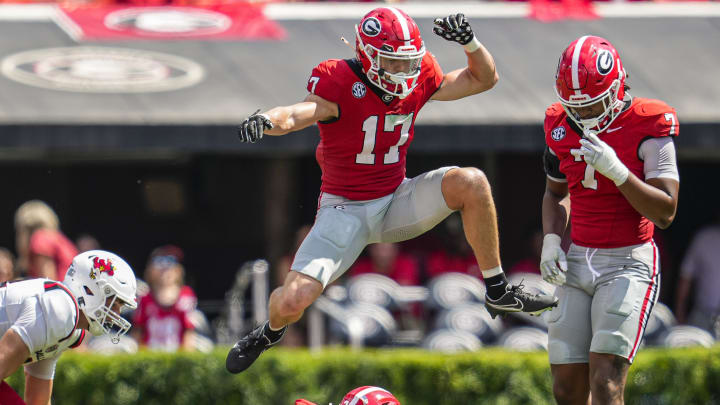 Sep 9, 2023; Athens, Georgia, USA; Georgia Bulldogs defensive back Dan Jackson (17) 