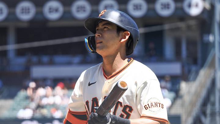 Jun 10, 2026; San Francisco, California, USA; San Francisco Giants right fielder Jung Hoo Lee (51) between pitches against the Washington Nationals during the second inning at Oracle Park. Mandatory Credit: Kelley L Cox-Imagn Images Jun 10, 2026; San Francisco, California, USA; San Francisco Giants right fielder Jung Hoo Lee (51) between pitches against the Washington Nationals during the second inning at Oracle Park. Mandatory Credit: Kelley L Cox-Imagn Images