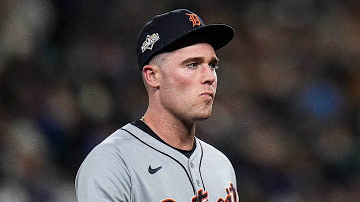 Detroit Tigers right fielder Kerry Carpenter Detroit Tigers right fielder Kerry Carpenter