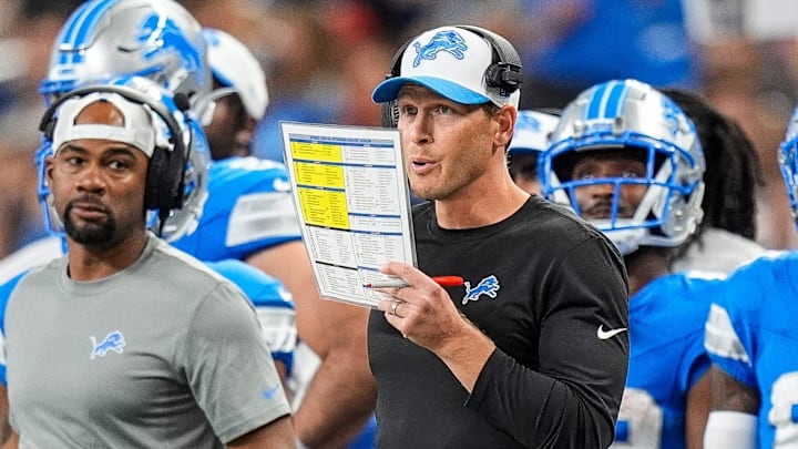 Ben Johnson calls the play against Pittsburgh last season. Johnson now ranks among the best NFL play callers says a website.