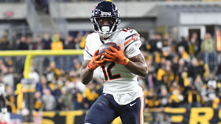 Chicago Bears wide receiver Allen Robinson II (12) makes a catch in the fourth quarter against the Pittsburgh Steelers at Heinz Field.