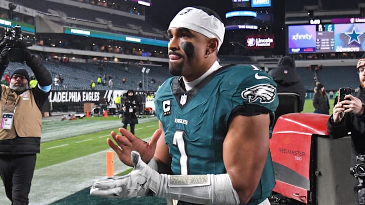 Hurts threw for 290 yards against the Steelers, his highest total since Week 3.