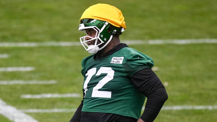 New York Jets offensive lineman Anez Cooper New York Jets offensive lineman Anez Cooper