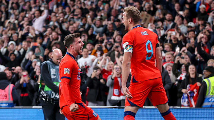 Harry Kane und Mason Mount