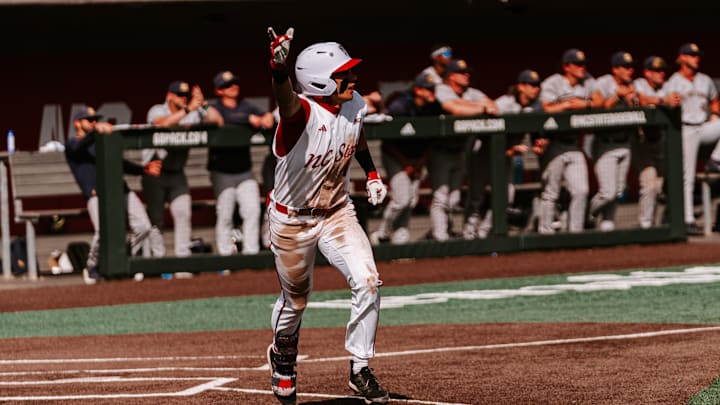 Sophomore outfielder Ty Head runs to first after hitting a walk-off single to help NC State secure a 7-6 win and sweep of the Notre Dame Fighting Irish on April 4, 2026. Sophomore outfielder Ty Head runs to first after hitting a walk-off single to help NC State secure a 7-6 win and sweep of the Notre Dame Fighting Irish on April 4, 2026.