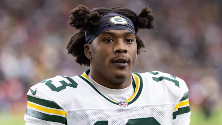 Green Bay Packers wide receiver Dontayvion Wicks