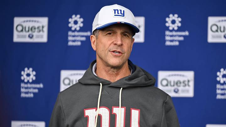 New York Giants - head coach John Harbaugh New York Giants - head coach John Harbaugh
