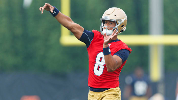 The Wisconsin Badgers recruited Notre Dame quarterback Kenny Minchey in the transfer portal before landing Colton Joseph from Old Dominion.
