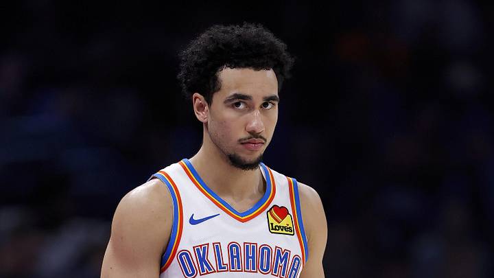 Oklahoma City Thunder guard Jared McCain (3)