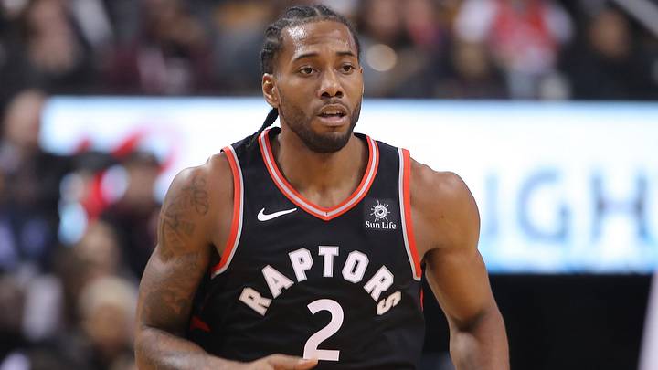 Dec 3, 2018; Toronto, Ontario, CAN; Toronto Raptors forward Kawhi Leonard (2) Mandatory Credit: Tom Szczerbowski-USA TODAY Sports