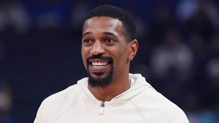 Apr 7, 2026; San Francisco, California, USA; Golden State Warriors guard De'Anthony Melton (8) smiles as he warms up before the game against the Sacramento Kings at Chase Center. Mandatory Credit: David Gonzales-Imagn Images Apr 7, 2026; San Francisco, California, USA; Golden State Warriors guard De'Anthony Melton (8) smiles as he warms up before the game against the Sacramento Kings at Chase Center. Mandatory Credit: David Gonzales-Imagn Images