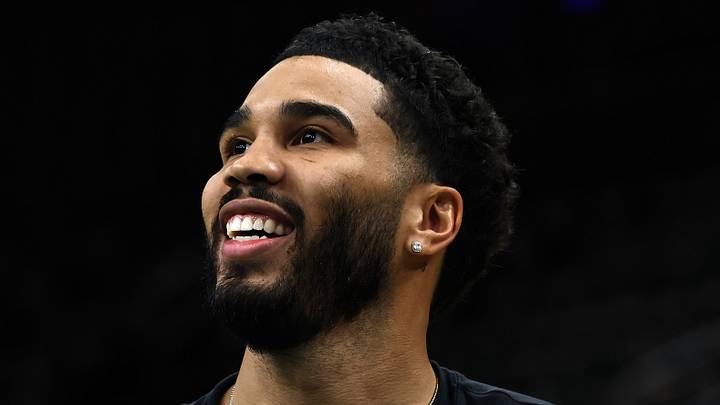 Boston Celtics forward Jayson Tatum (0).