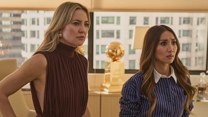 RUNNING POINT SEASON 2. (L to R) Kate Hudson as Isla Gordon and Brenda Song as Ali in Episode 209 of Running Point