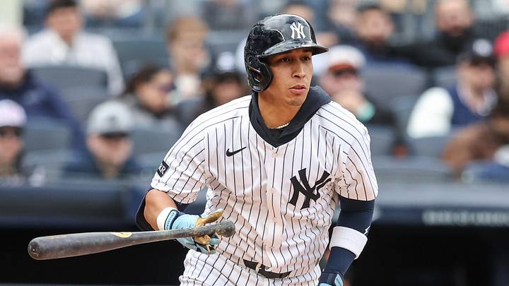 New York Yankees third baseman Oswaldo Cabrera (95)