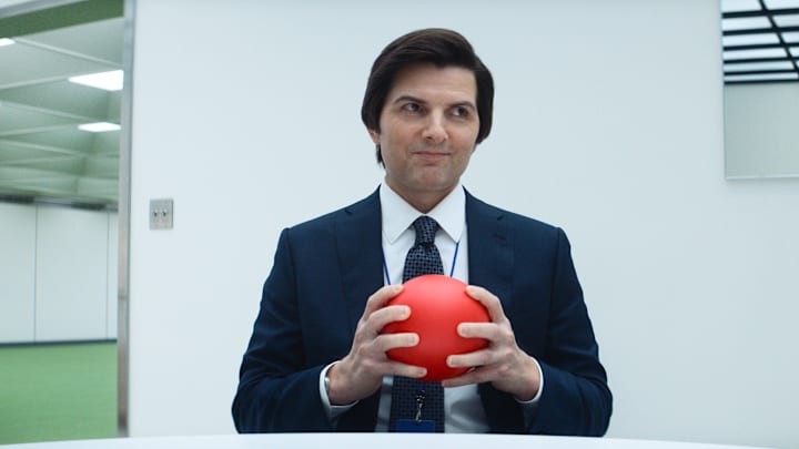 Adam Scott in Severance season 2, premiering January 17, 2025 on Apple TV+.