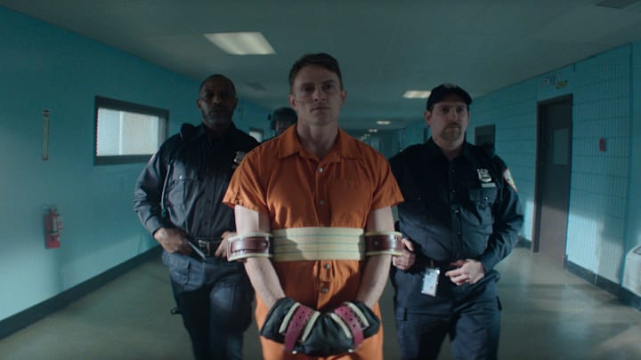 (Center) Ben Poindexter/Bullseye (Wilson Bethel) and Matt Murdock/Dardevil (Charlie Cox) in Marvel Television's DAREDEVIL: BORN AGAIN, exclusively on Disney+. Photo by Giovanni Rufino. © 2025 MARVEL.