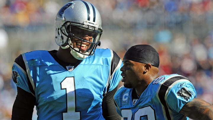 Cam Newton and Steve Smith Sr.