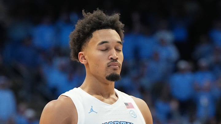 Feb 7, 2026; Chapel Hill, North Carolina, USA; North Carolina Tar Heels guard Seth Trimble (7) at the free throw line in the second half at Dean E. Smith Center. Mandatory Credit: Bob Donnan-Imagn Images Feb 7, 2026; Chapel Hill, North Carolina, USA; North Carolina Tar Heels guard Seth Trimble (7) at the free throw line in the second half at Dean E. Smith Center. Mandatory Credit: Bob Donnan-Imagn Images