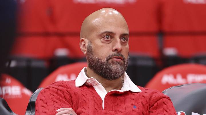 Apr 24, 2026; Houston, Texas, USA; Houston Rockets general manager Rafael Stone watches during practice before game three of the first round of the 2026 NBA Playoffs against the Los Angeles Lakers at Toyota Center. Mandatory Credit: Troy Taormina-Imagn Images Apr 24, 2026; Houston, Texas, USA; Houston Rockets general manager Rafael Stone watches during practice before game three of the first round of the 2026 NBA Playoffs against the Los Angeles Lakers at Toyota Center. Mandatory Credit: Troy Taormina-Imagn Images