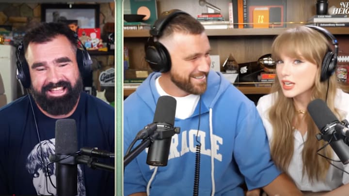 Jason Kelce looked like a proud older brother here.