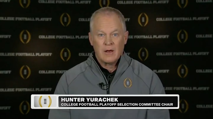CFP selection committee chair Hunter Yurachek joined 'College GameDay’ to discuss championship Saturday.