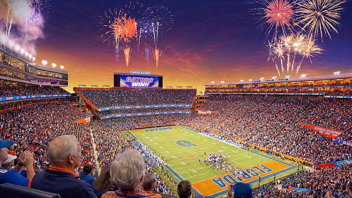 Florida unveiled the renderings and total cost for its renovation to Ben Hill Griffin Stadium.