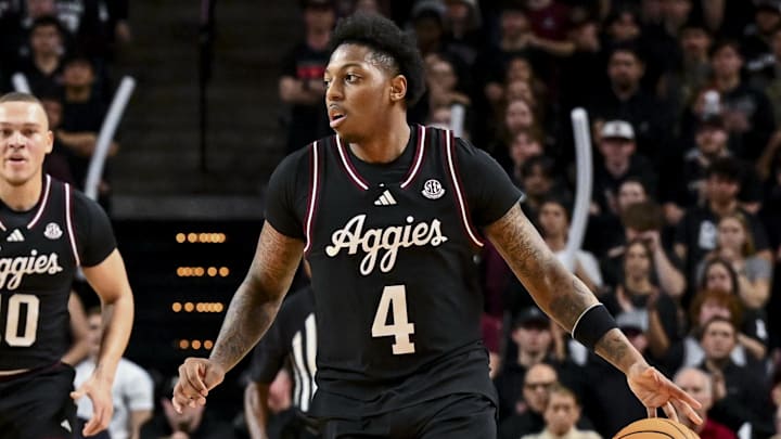 Texas A&M Aggies guard Wade Taylor IV leads his team in scoring and will attempt to upset the No. 3 Gators.