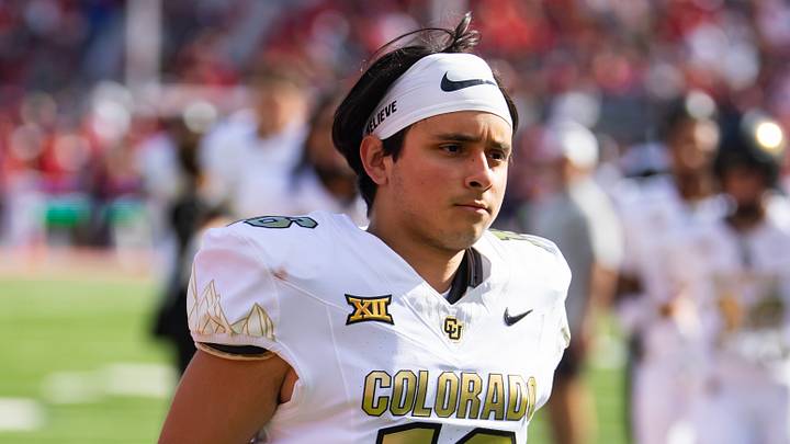 Oct 19, 2024; Tucson, Arizona, USA; Colorado Buffalos kicker Alejandro Mata (16) against the Arizona Wildcats at Arizona Stadium. Mandatory Credit: Mark J. Rebilas-Imagn Images