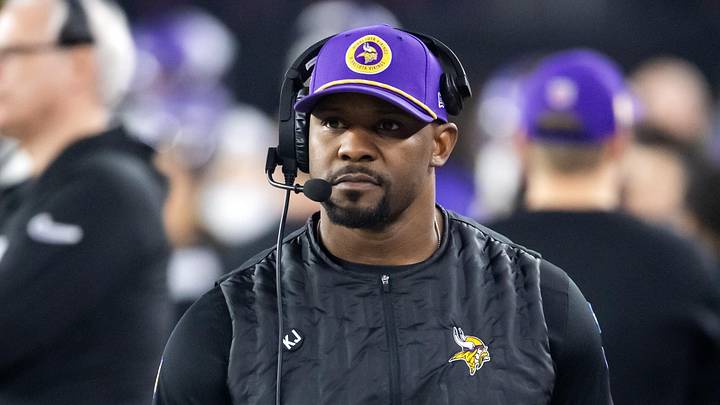 Minnesota Vikings defensive coordinator Brian Flores Minnesota Vikings defensive coordinator Brian Flores