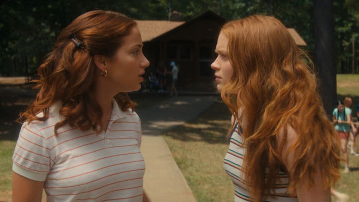 (L-R) EMILY RUDD as CINDY and SADIE SINK as ZIGGY in FEAR STREET PART TWO: 1978