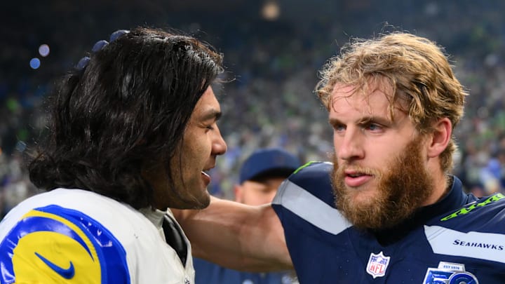 Seattle Seahawks wide receiver Cooper Kupp and Los Angeles Rams wide receiver Puka Nacua.