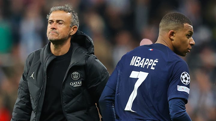 Luis Enrique et Kylian Mbappé - PSG