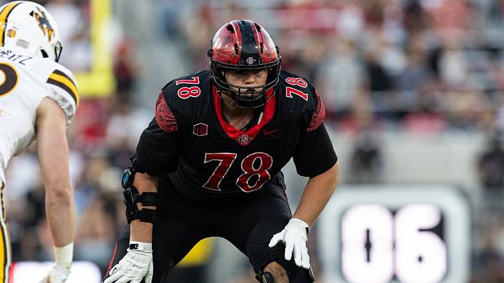 San Diego State Aztecs offensive lineman Joseph Borjon (78).