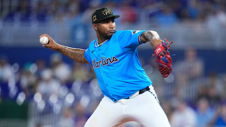 Former Philadelphia Phillies top prospect and current Miami Marlins pitcher Sixto Sánchez