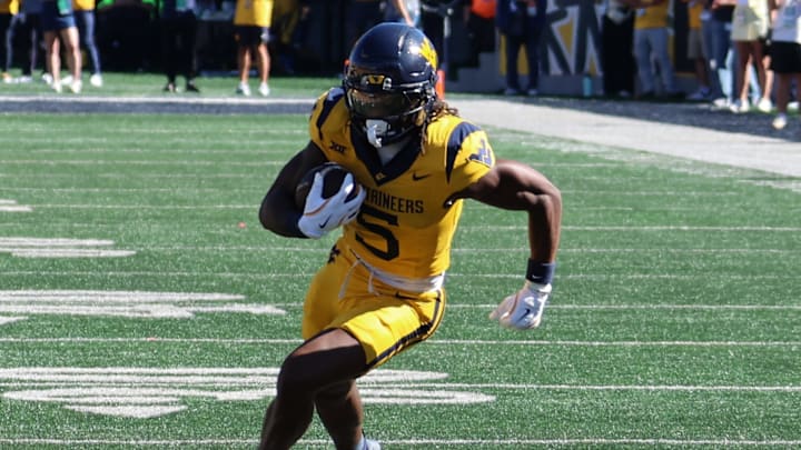 West Virginia University receiver Jaden Bray