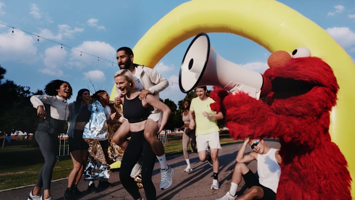 Sesame Street's Elmo has teamed up with On in a new marketing campaign.