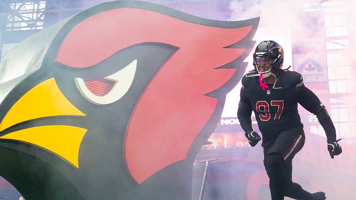 Oct 11, 2026; Glendale, Arizona, USA; Arizona Cardinals defensive lineman Walter Nolen III (97) against the Detroit Lions at State Farm Stadium. Mandatory Credit: Mark J. Rebilas-Imagn Images